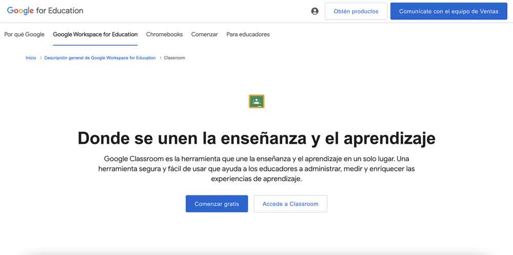 Outil numérique Google classroom
