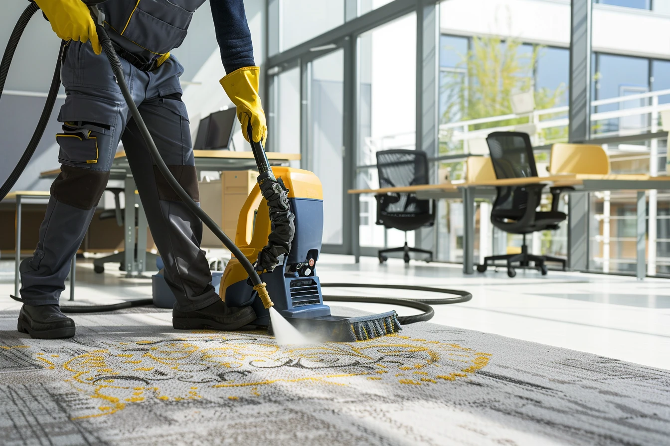 L&rsquo;entretien des moquettes en entreprise par des professionnels : pourquoi c&rsquo;est crucial pour votre environnement de travail