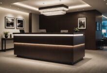 Banque d’accueil LED : illuminez vos espaces pour captiver dès le premier regard !