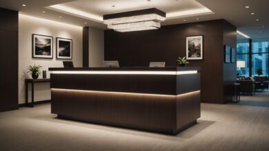 Banque d’accueil LED : illuminez vos espaces pour captiver dès le premier regard !