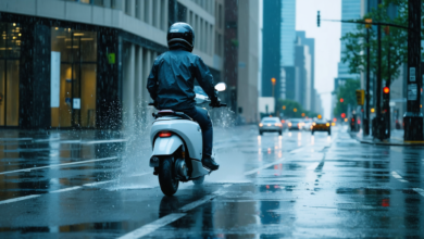 Trottinette électrique sous la pluie : conseils pratiques pour une conduite sûre et sans tracas